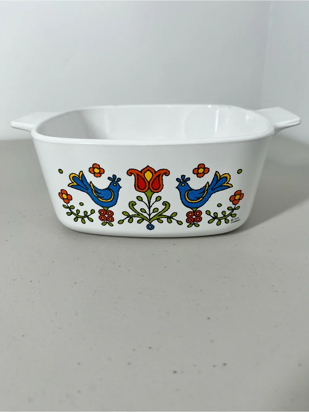 Vintage CorningWare Country Festival 1 1/2 Quart Casserole Dish